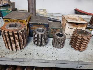 4 x Gear Hobber Cutters