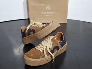 Nice Things Paloma S Leather "n" Sneakers  Size 37