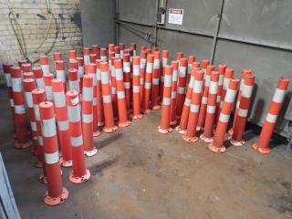 60+ Industrial Bolt Down Plastic Safety Plylons