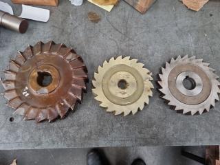 3 x Large Milling Machine Cutters