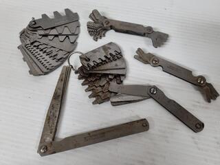Assorted Thread Pitch & Feeler Gauges 
