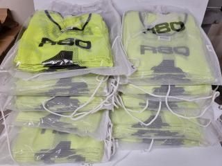150x R80 Yellow High Vis Numbered Bibs, Size L