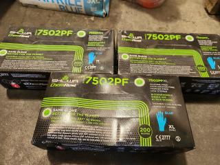 3 x Boxes of Nitrile Gloves 