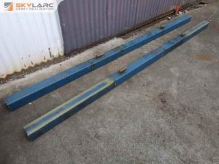 2x Heavy Steel Gate Posts