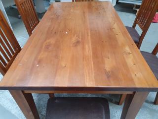 Woodpeckers Recycled Rimu 7 Piece Dining Suite