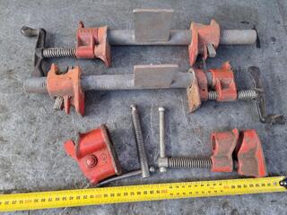 Assorted Bar Clamps & Clamp Components