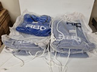 60x R80 Blue Mesh Training Bibs, Size XL