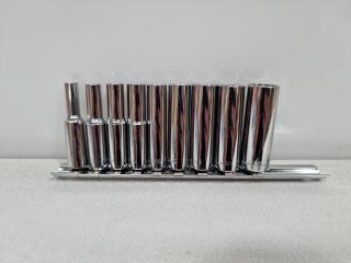 T&E Tools 9 Peice ¼" Socket Set