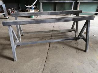 Pair of Heavy Duty Steel Saw Horses