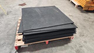 19x 1m² Rubber Floor Tiles 