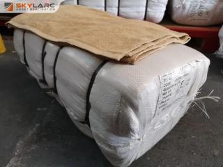 50x Beige Commercial Grade Bath Towels, 1400x700mm, Bulk Lot, New