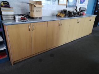 Large Office Storage Wall Cabinet Cupboard Bench