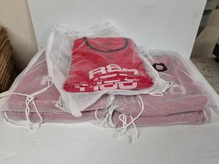 50x R80 Red Mesh Training Bibs, Size XXL