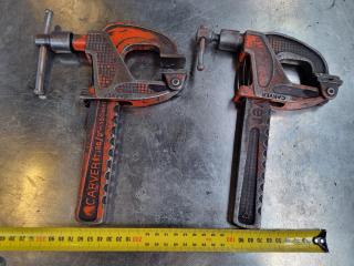 2x Carver 150mm Rack Clamps T186