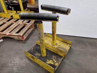 Pair of Adjustable Industrial Material Support Stands