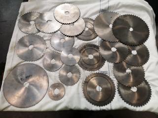 20x Assorted Slitting Milling Cutter Blades, Imperial Sizes