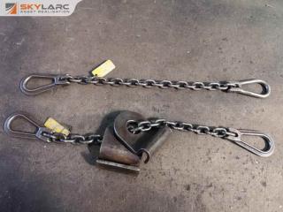 2x 3150kg Lifting Chains w/ Loops