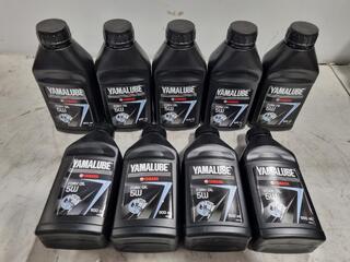 Yamaha Yamalube Motorcycle Fork Oil 5W, 9x 500mL Bottles
