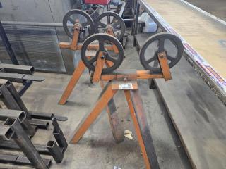 2 x Pipe Roller Stands