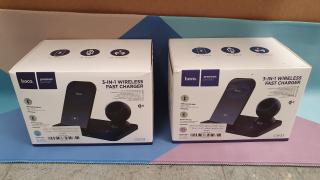 2 Hoco 3 in 1 Fast Wireless Chargers