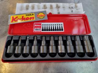 Kokon 1/2" Drive Inhex Bit Metric Socket Set 4012M/10