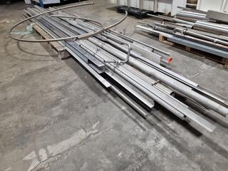 Assorted Stainless, Galvanised, Mild Steel Pipes, Box Angle Lengths