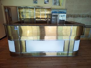 Stainless Bar or Reception Counter