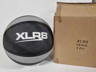XLR8 10kg Rubber Medicine Ball, New