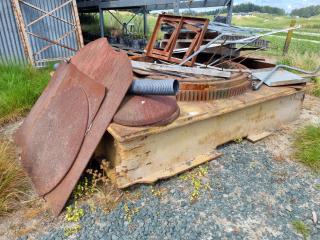 Large Heavy Steel Frame & Assorted Steel