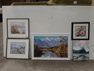 5 Pieces of Assorted Artwork