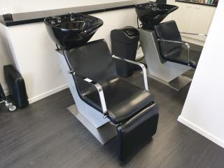 Hairdressers Hair Wash Sink with Seat