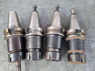 4x BT40 Tool Holders w/ ER32 Collet Chucks
