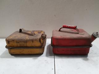 2 Vintage Fuel Cans