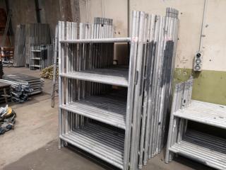 25x Aluminium Upright Scaffolding Frames, 2-metres tall, 1.3-metres wide