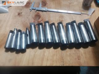 Large Lot of Morse Taper Adapters