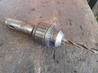 13mm Jacobs Keyed Chuck w/ Morse Taper No. 2 Shank