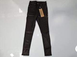 Dricoper Printed Coated Jeans -  Black Snake - Size 10