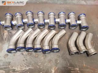 Box of New Press Fit Stainless Pipe Fittings