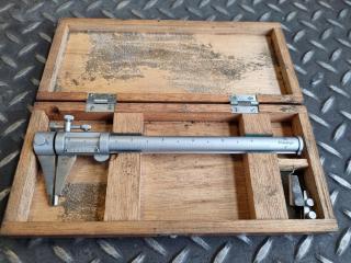 Mitutoyo Vintage Universal Vernier Caliper, 6" Imperial Scale