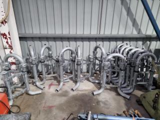 14x Assorted Dairy Milk Pipe Assemblies