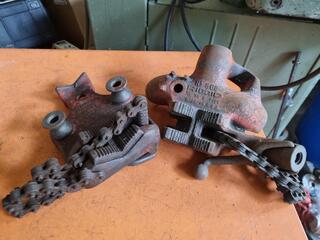2x Vintage Ridgid Pipe Vices