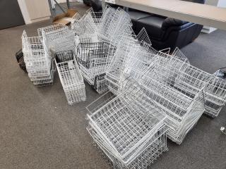 Hundreds of Steel Wire Basket Bins