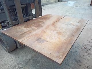2 x Plate Steel Pallets