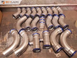 Box of New Press Fit Stainless Pipe Fittings