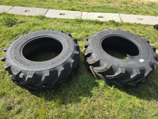 2 x New 24" Agricultural Tyres