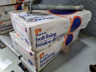 20x Rawplug Galvanised Anchor Bolts, M24x260mm