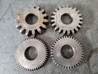 4 x Gear Shaper Cutters