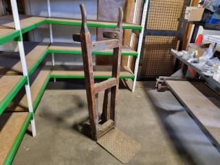 Antique or Vintage Wooden Sack Truck Trolley