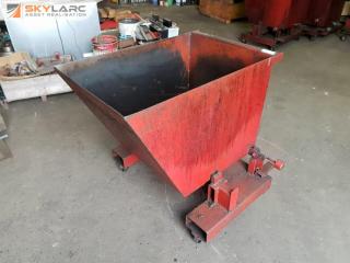 Forklift Tipping Metal Bin