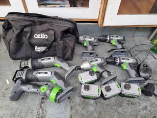 Ozito 18V Cordless Power Tool Set